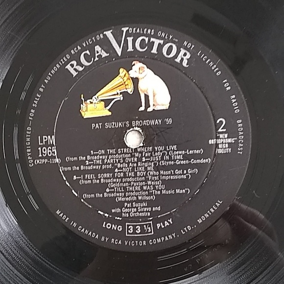 Pat Suzuki - Broadway '59 LP - Picture 4 of 4